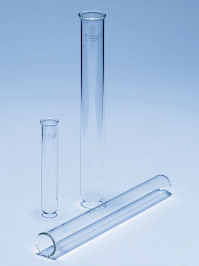 Pyrex Test Tubes With Rim Medium Wall